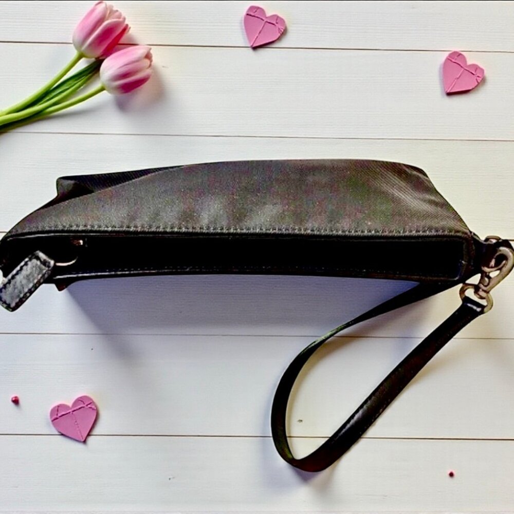 Coach Black Ballistic Nylon Wristlet Convertible to Hand Carry Handbag - Picture 5 of 11